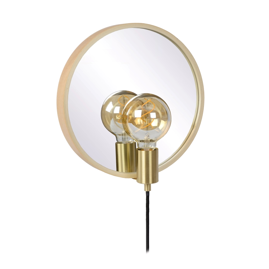 Lucide 36213/31/72 - Nástěnné svítidlo se zrcadlem REFLEX 1xE27/25W/230V béžová
