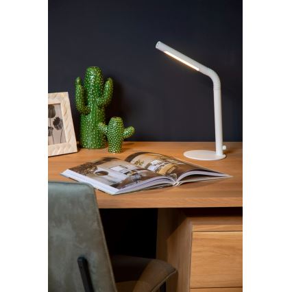 Lucide 36612/04/31 - LED Stmívatelná dotyková stolní lampa GILLY LED/3W/230V 4000 mAh bílá
