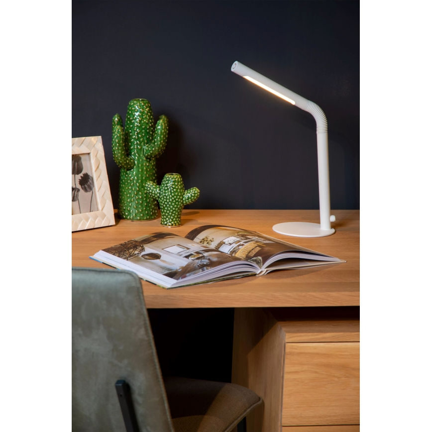 Lucide 36612/04/31 - LED Stmívatelná dotyková stolní lampa GILLY LED/3W/230V 4000 mAh bílá