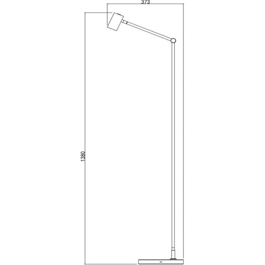 Lucide 36722/03/30 - LED Stmívatelná dotyková stojací lampa TIPIK LED/3W/230V černá