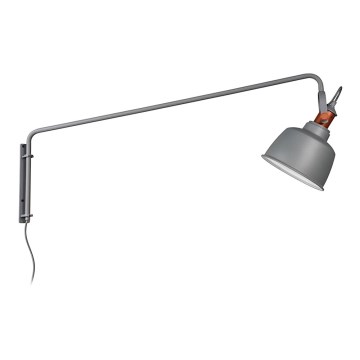 Lucide 37203/11/36 - Nástěnné svítidlo TJOLL 1xE27/60W/230V šedé
