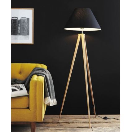 Lucide 42702/81/30 - Stojací lampa JOLLI 1xE27/60W/230V černá
