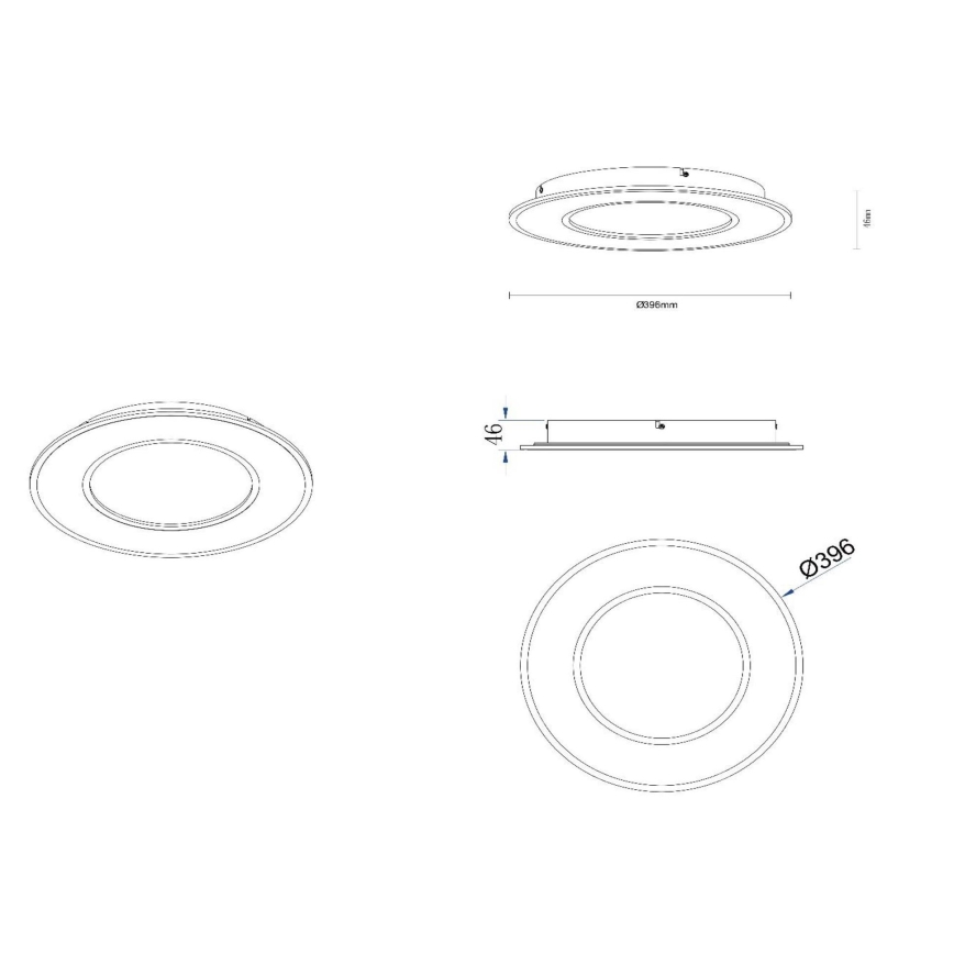 Lucide 44110/24/31 - LED Stmívatelné stropní svítidlo AXELLE LED/24W/230V bílá