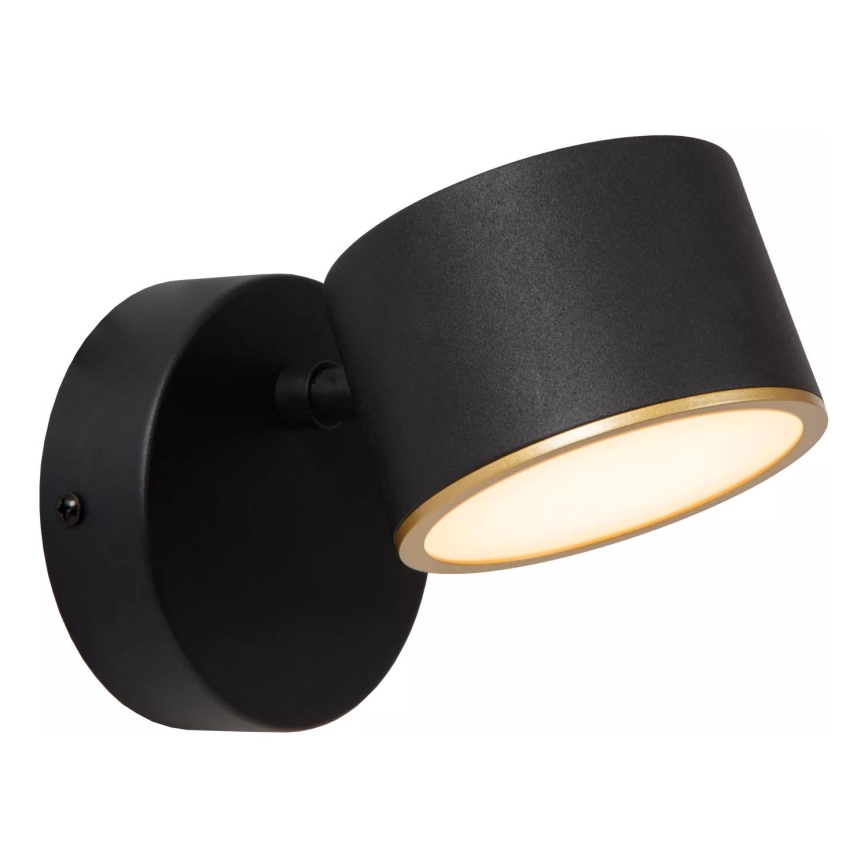 Lucide 44217/08/30 - LED Stmívatelné nástěnné bodové svítidlo GIAN LED/9W/230V černá