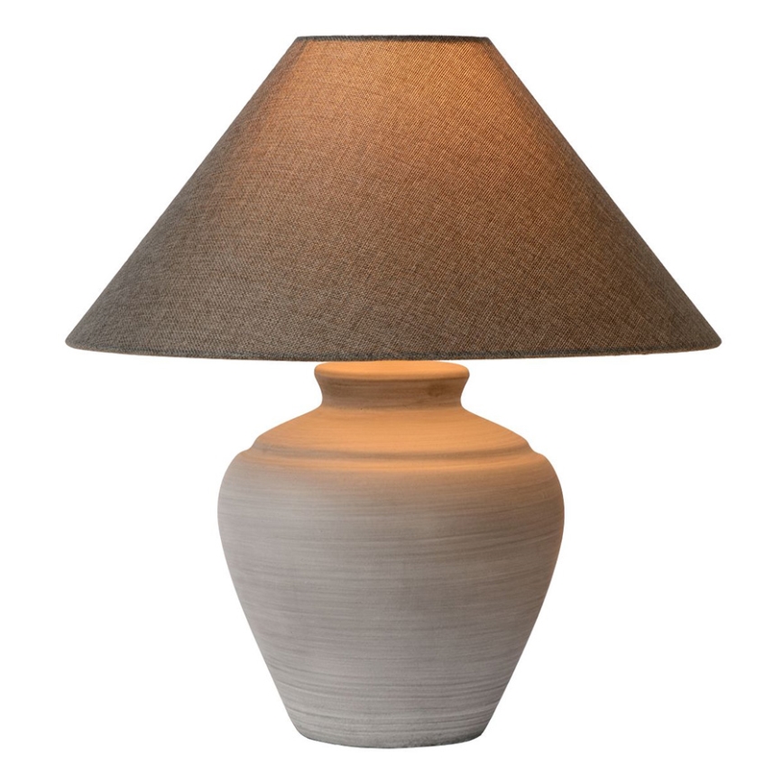 Lucide 44500/81/36 - Stolní lampa BONJO 1xE27/60W/230V šedá 40 cm