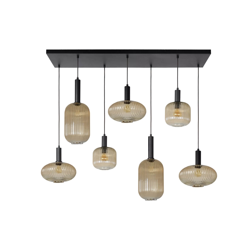Lucide 45386/07/62 - Lustr na lanku MALOTO 7xE27/40W/230V
