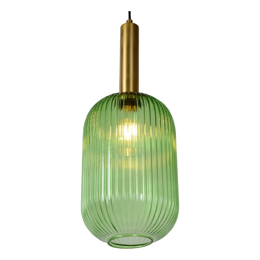 Lucide 45386/20/33 - Lustr na lanku MALOTO 1xE27/40W/230V pr. 20 cm zelená