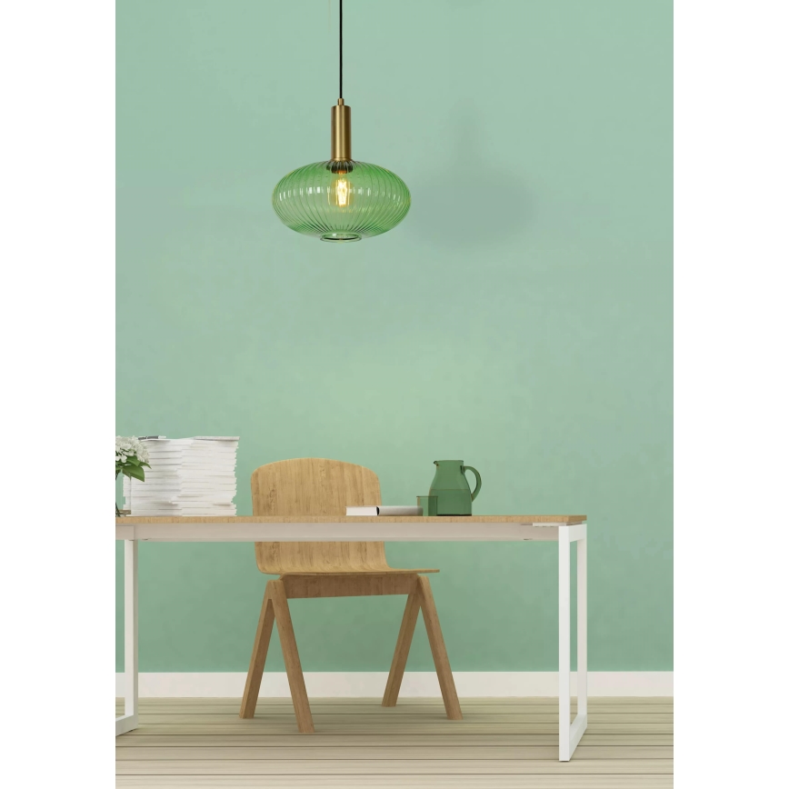 Lucide 45386/30/33 - Lustr na lanku MALOTO 1xE27/40W/230V pr. 30 cm zelená