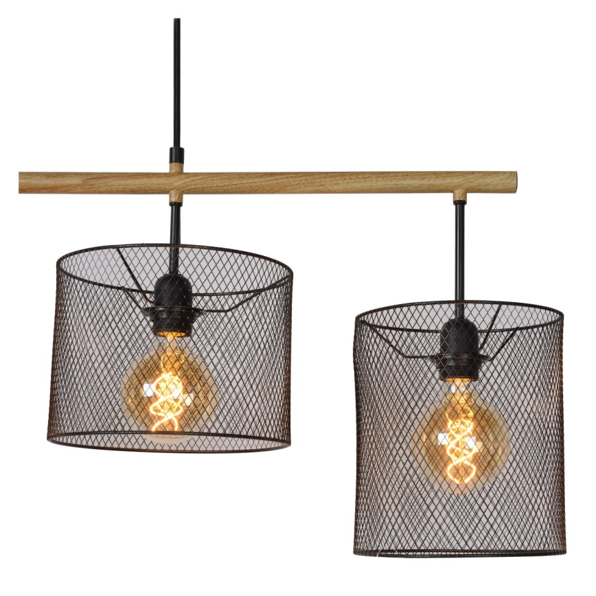 Lucide 45459/04/30 - Lustr na tyči BASKETT 4xE27/60W/230V