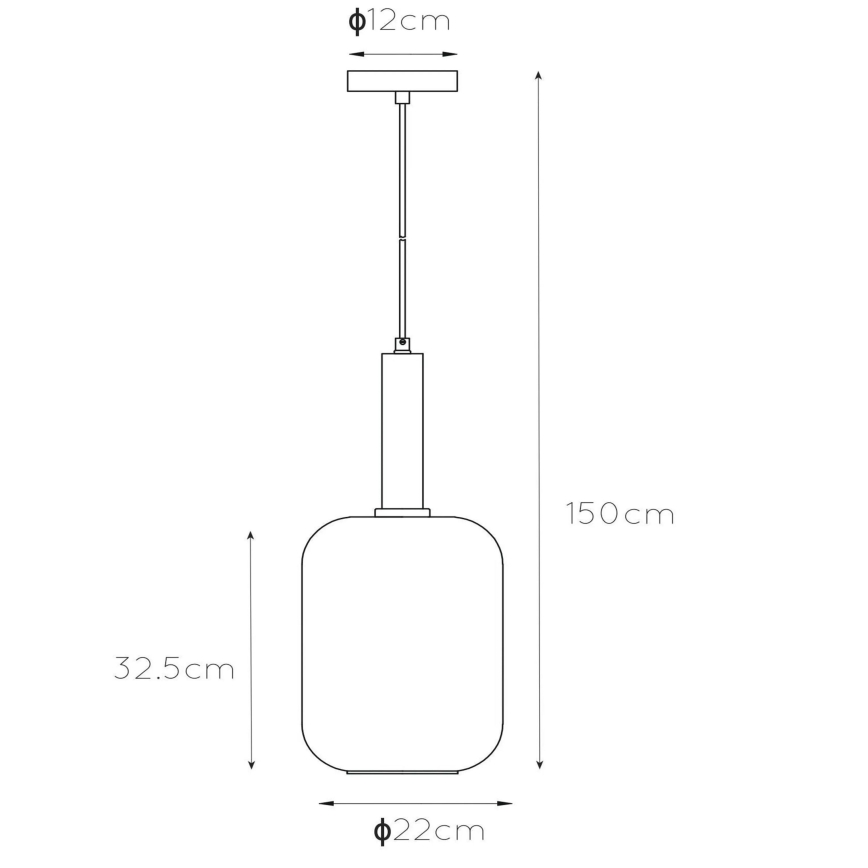 Lucide 45494/01/65 - Lustr na lanku JOANET 1xE27/40W/230V