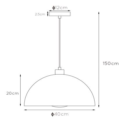 Lucide 45496/01/30 - Lustr na lanku SIEMON 1xE27/40W/230V černá