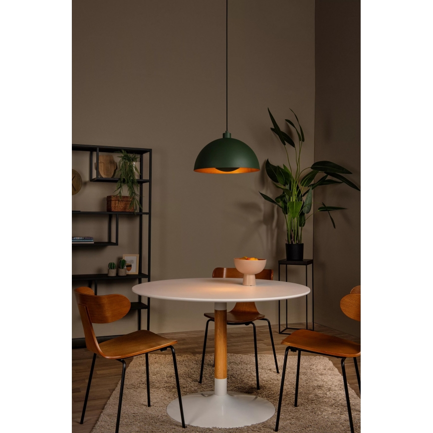 Lucide 45496/01/33 - Lustr na lanku SIEMON 1xE27/40W/230V zelená