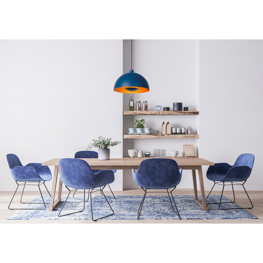 Lucide 45496/01/35 - Lustr na lanku SIEMON 1xE27/40W/230V modrá