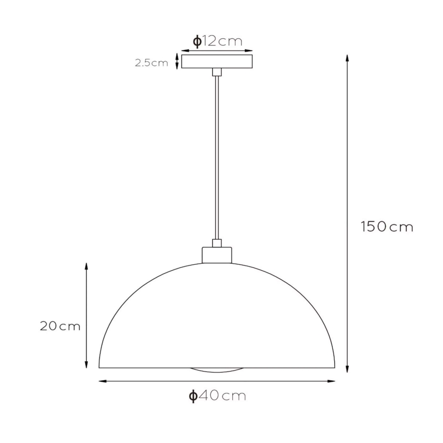 Lucide 45496/01/35 - Lustr na lanku SIEMON 1xE27/40W/230V modrá