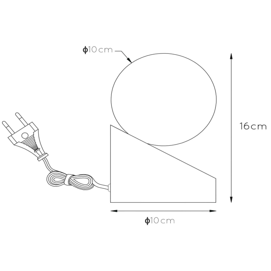 Lucide 45561/01/36 - Stolní lampa LEN 1xG9/33W/230V