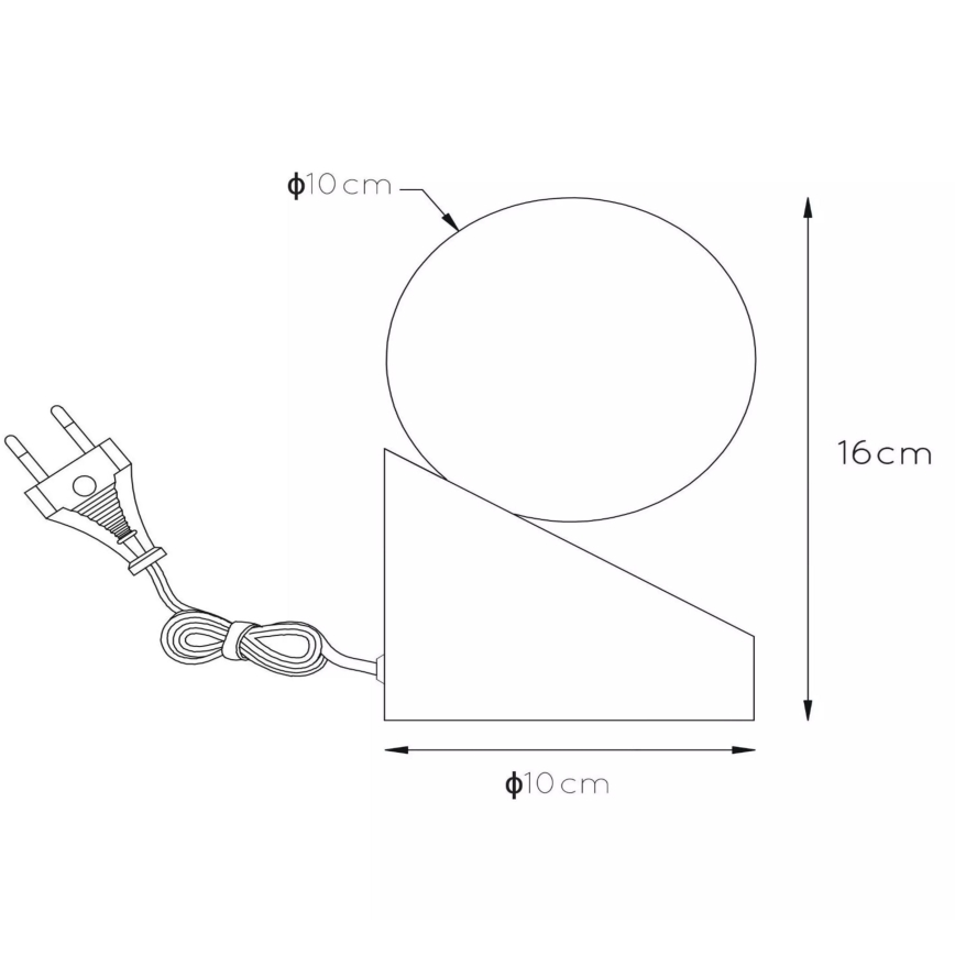 Lucide 45561/01/70 - Stolní lampa LEN 1xG9/33W/230V