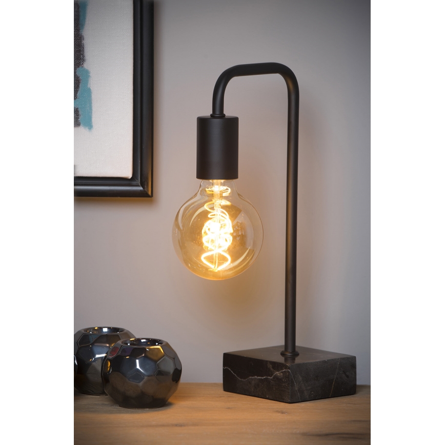 Lucide 45565/01/30 - Stolní lampa LORIN 1xE27/40W/230V černá