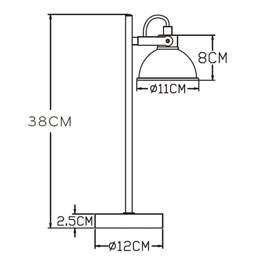 Lucide 45573/01/97 - Stolní lampa DAMIAN 1xGU10/35W/230V hnědá