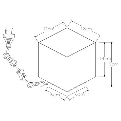 Lucide 45589/01/30 - Stolní lampa SUZY 1xE14/40W/230V černá