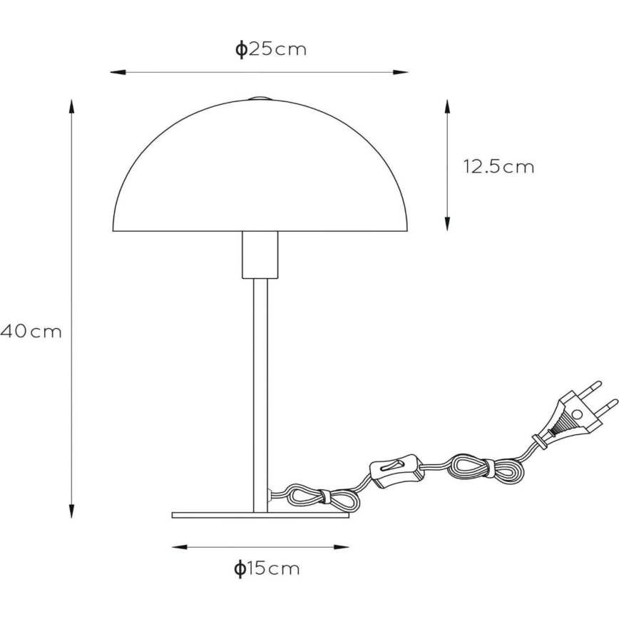 Lucide 45596/01/30 - Stolní lampa SIEMON 1xE14/25W/230V černá