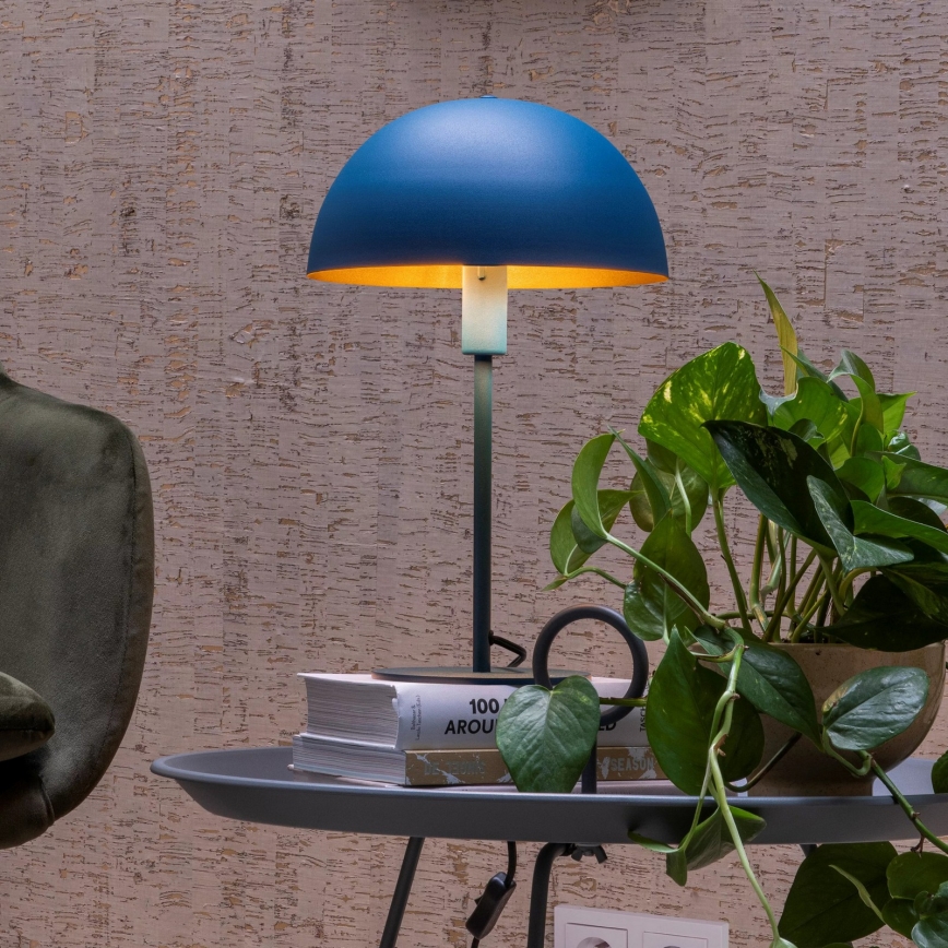 Lucide 45596/01/35 - Stolní lampa SIEMON 1xE14/25W/230V modrá