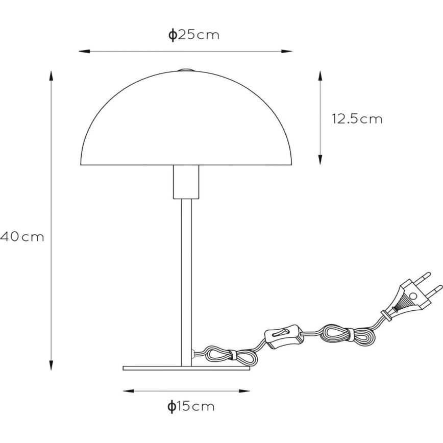 Lucide 45596/01/44 - Stolní lampa SIEMON 1xE14/25W/230V oranžová