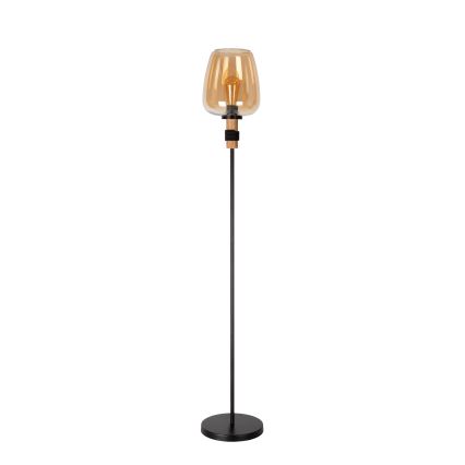Lucide 45708/01/62 - Stojací lampa ILONA 1xE27/40W/230V černá/béžová
