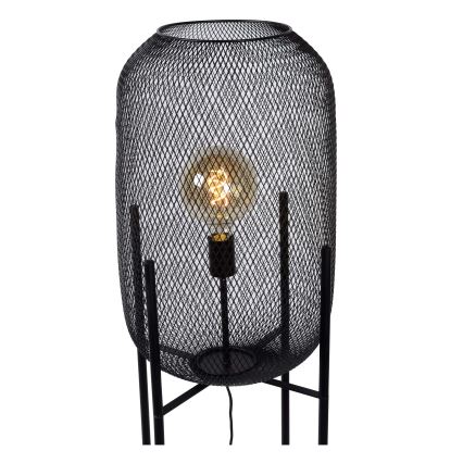 Lucide 45785/01/30 - Stojací lampa MESH 1xE27/40W/230V černá