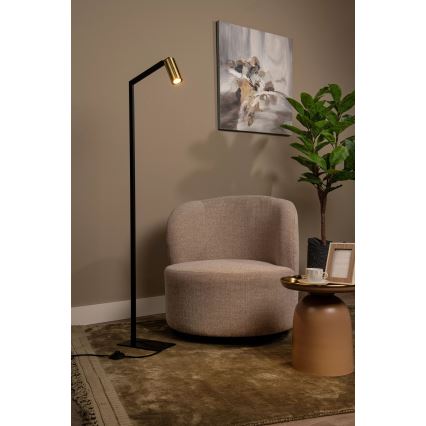 Lucide 45799/01/30 - Stojací lampa SYBIL 1xGU10/35W/230V černá/zlatá