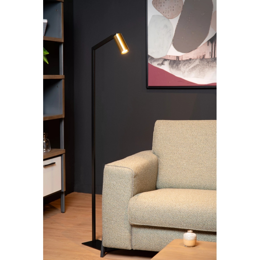 Lucide 45799/01/30 - Stojací lampa SYBIL 1xGU10/35W/230V černá/zlatá