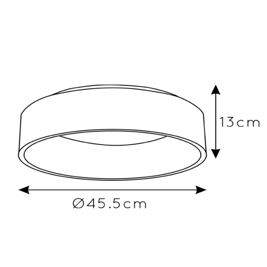 Lucide 46100/32/30 - LED Stmívatelné stropní svítidlo TALOWE LED/30W/230V černá
