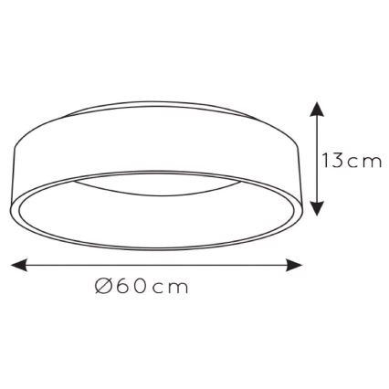 Lucide 46100/42/31 - LED Stmívatelné stropní svítidlo TALOWE LED/42W/230V Ø 60 cm