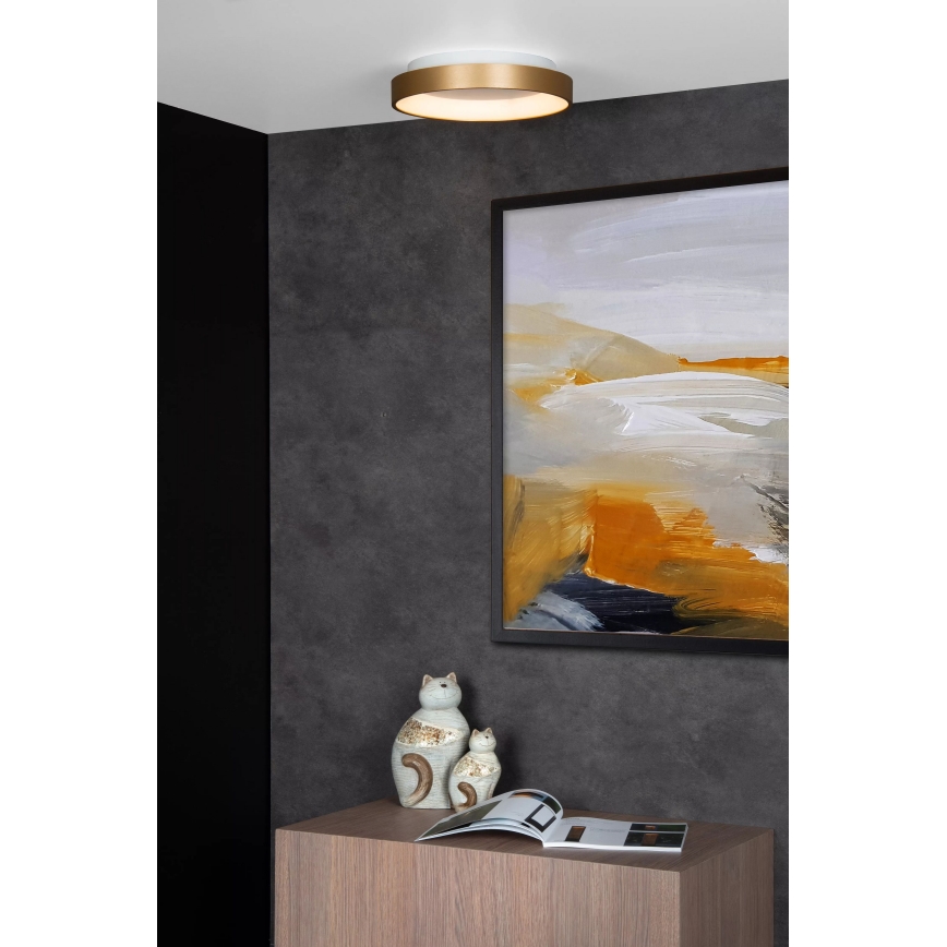 Lucide 46103/20/02 - LED Stmívatelné stropní svítidlo VIDAL LED/20W/230V pr. 28 cm zlatá