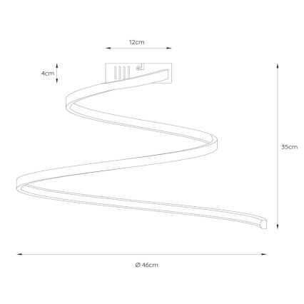 Lucide 46199/25/31 - LED Stmívatelný přisazený lustr MAXENCE LED/24W/230V bílá