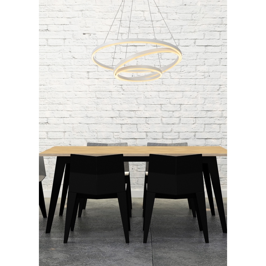 Lucide 46402/99/31 - LED Stmívatelný lustr na lanku TRINITI LED/136W/230V bílá