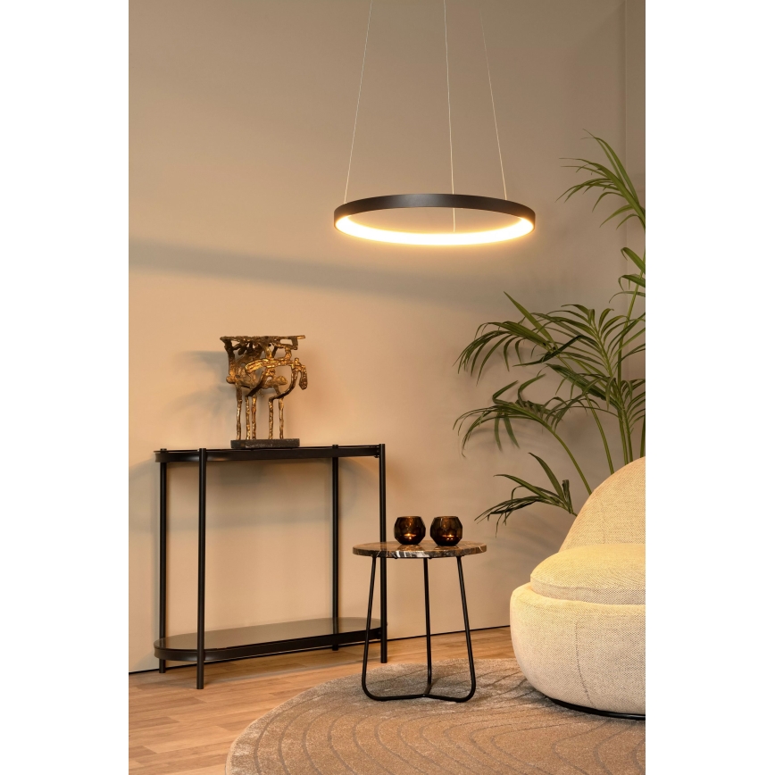 Lucide 46403/48/30 - LED Stmívatelný lustr na lanku VIDAL LED/48W/230V pr. 58 cm černá