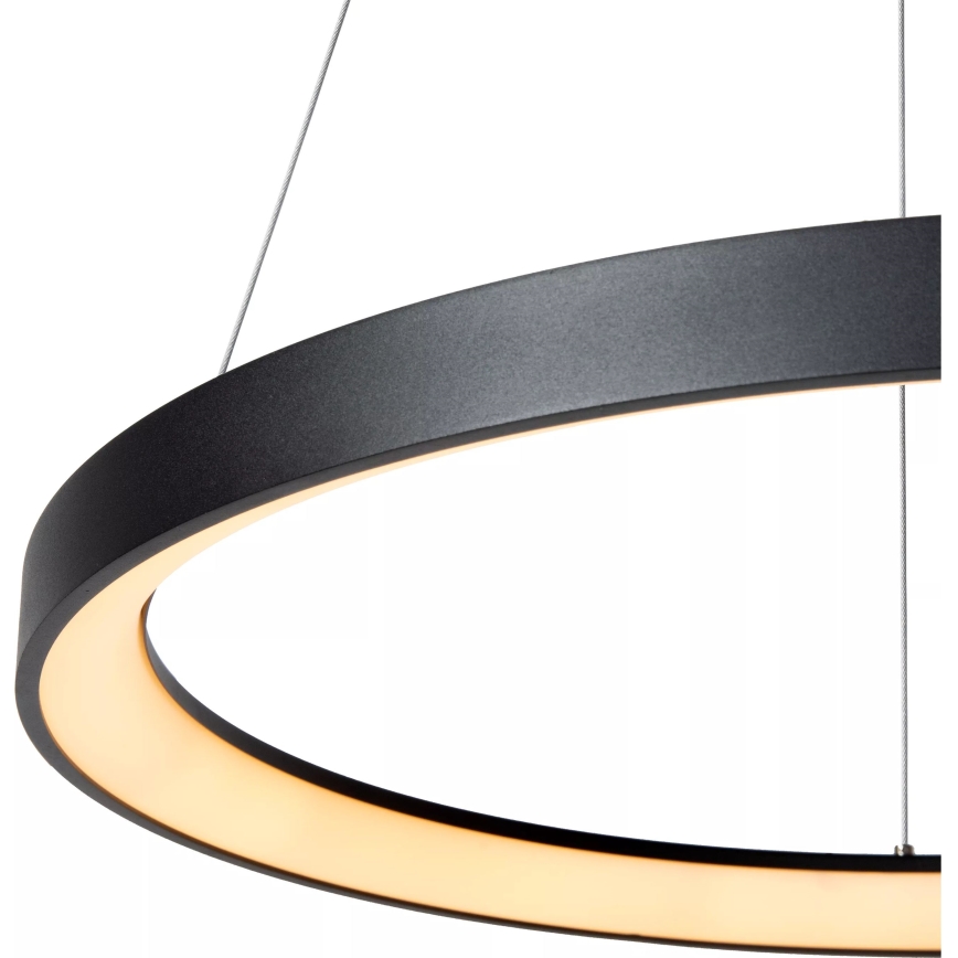 Lucide 46403/48/30 - LED Stmívatelný lustr na lanku VIDAL LED/48W/230V pr. 58 cm černá