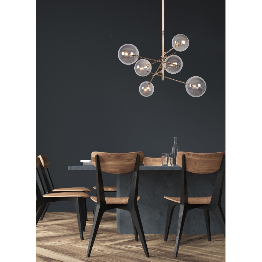 Lucide 46412/06/10 - LED Lustr na tyči ALARA 6xG4/1,5W/230V