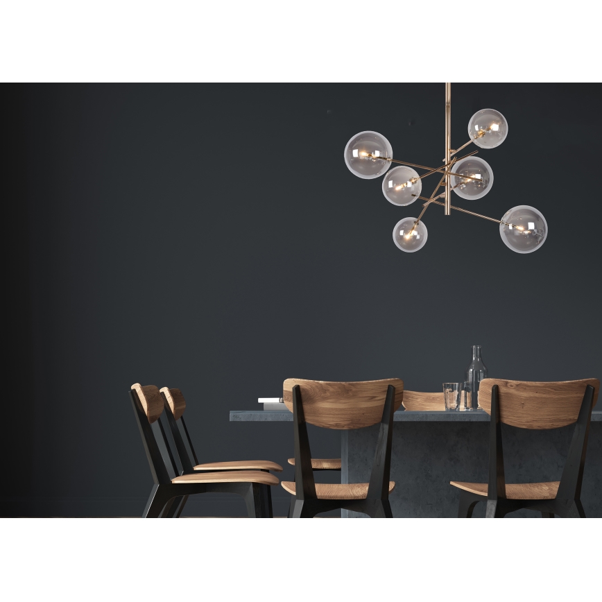 Lucide 46412/06/10 - LED Lustr na tyči ALARA 6xG4/1,5W/230V