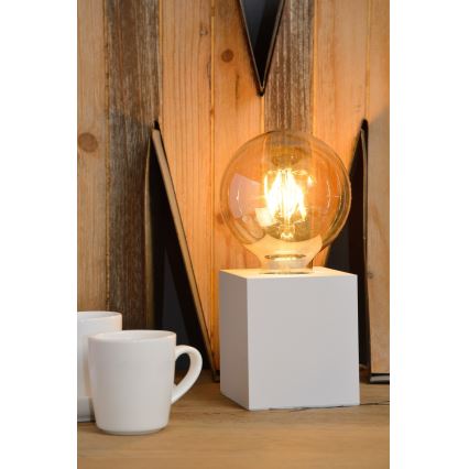 Lucide 46500/01/31 - Stolní lampa PABLO 1xE27/40W/230V bílá