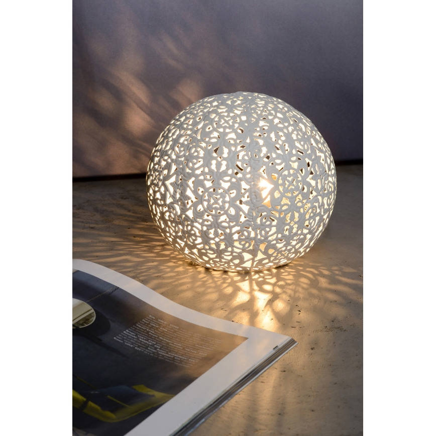 Lucide 46501/01/31 - Stolní lampa PAOLO 1xG9/28W/230V bílá