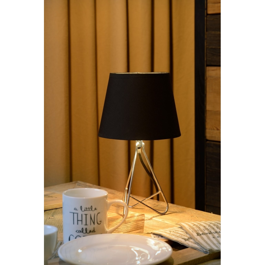 Lucide 47500/81/11 - Stolní lampa GITTA 1xE14/40W/230V černá