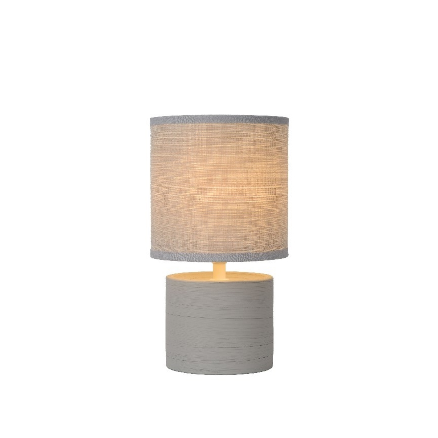 Lucide 47502/81/36 - Stolní lampa GREASBY 1xE14/40W/230V šedá