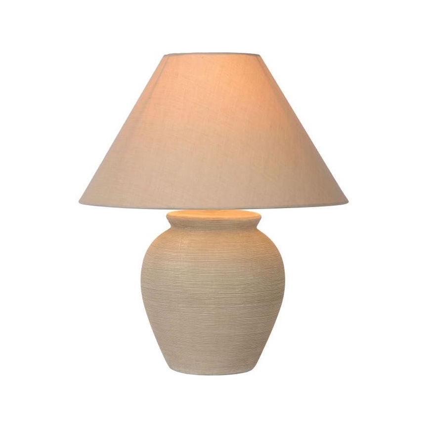 Lucide 47507/81/38 - Stolní lampa RAMZI 1xE27/60W/230V béžová
