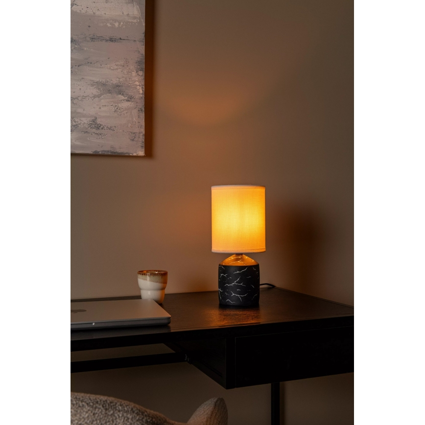 Lucide 47550/81/30 - Stolní lampa FRAN 1xE14/40W/230V černá