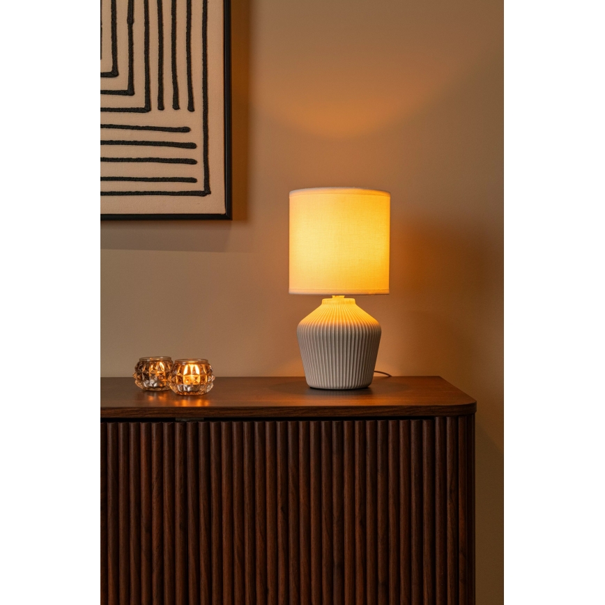 Lucide 47551/81/38 - Stolní lampa FILIZ 1xE14/40W/230V krémová