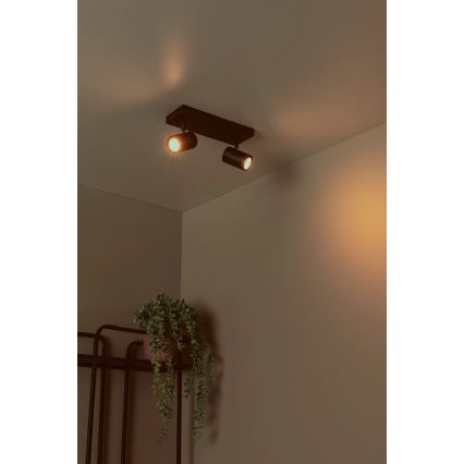Lucide 53910/02/30 - Bodové svítidlo AMIGO 2xGU10/40W/230V černá