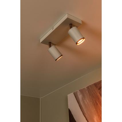 Lucide 53914/02/41 - Bodové svítidlo REGINA 2xGU10/50W/230V béžová
