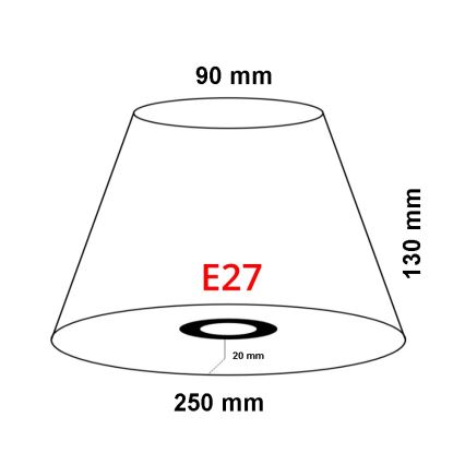 Lucide 61022/25/55 - Stínidlo noviny E27 pr. 25cm