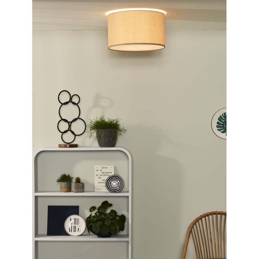 Lucide 61113/35/41 - Stropní svítidlo CORAL 1xE27/60W/230V béžové